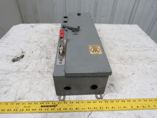 Westinghouse MCP13300 Model B 600V Electrical Disconnect Switch Box
