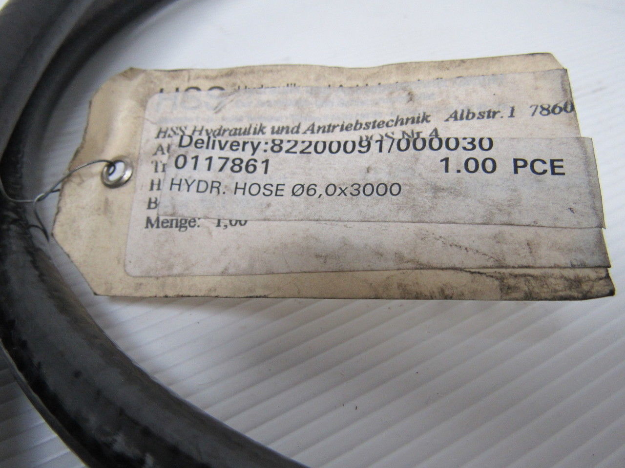Trumpf 0117861 PN250 Hydraulic Hose Assembly 6,0x3000