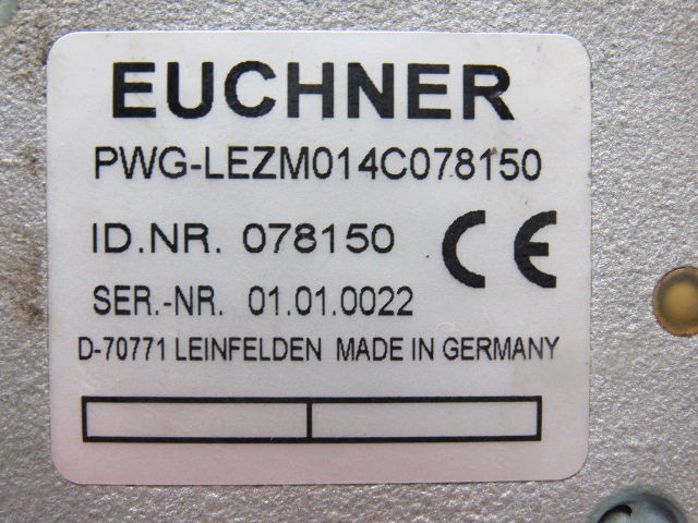 Euchner PWG-LEZM014C078150 Absolute Rotary Encoder 2048 Pulses