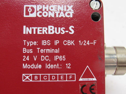 Phoenix Contact 2759948 IBS IP CBK 1/24-F Bus Terminal Module 24 VDC