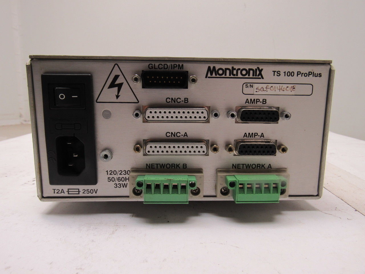 Montronix TS100PP3A2C2 Tool Monitor Controller Processor Unit 120/230V