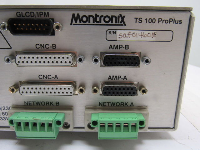 Montronix TS100PP3A2C2 Tool Monitor Controller Processor Unit 120/230V