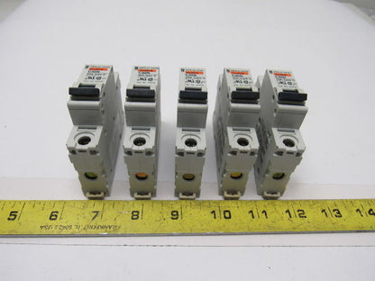 Merlin Gerin C60N Multi9 277VAC Type C Mix Lot Circuit Breaker 20A 10A 5 Pieces