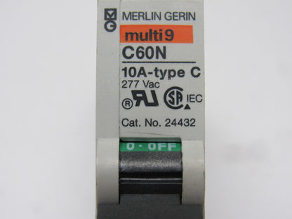 Merlin Gerin C60N Multi9 277VAC Type C Mix Lot Circuit Breaker 20A 10A 5 Pieces