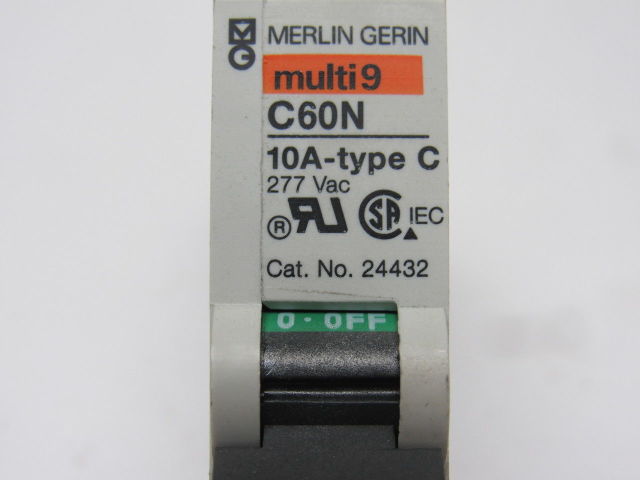 Merlin Gerin C60N Multi9 277VAC Type C Mix Lot Circuit Breaker 20A 10A 5 Pieces