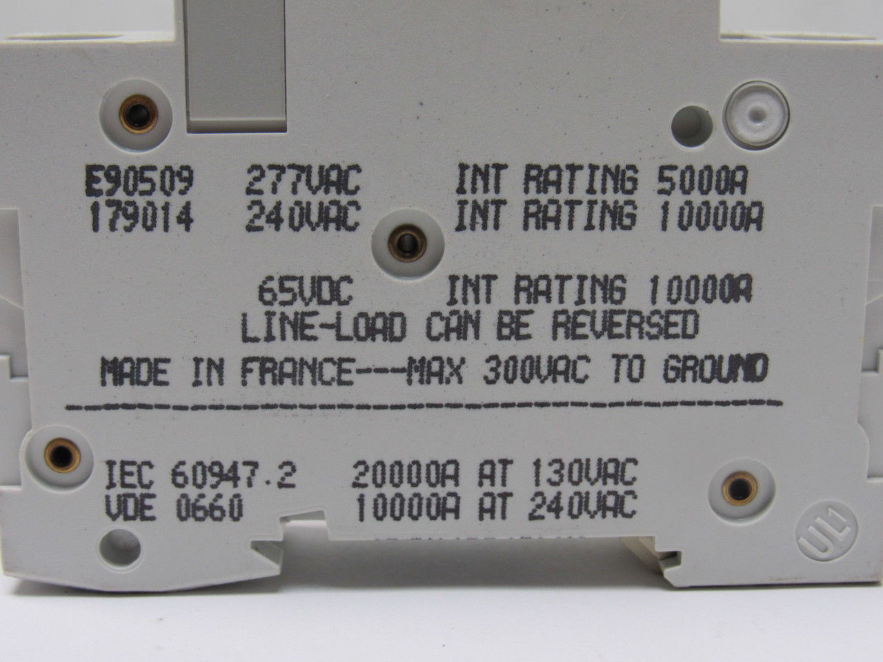 Merlin Gerin C60N Multi9 277VAC Type C Mix Lot Circuit Breaker 20A 10A 5 Pieces