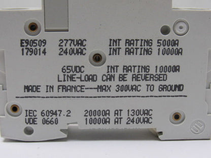 Merlin Gerin C60N Multi9 277VAC Type C Mix Lot Circuit Breaker 20A 10A 5 Pieces