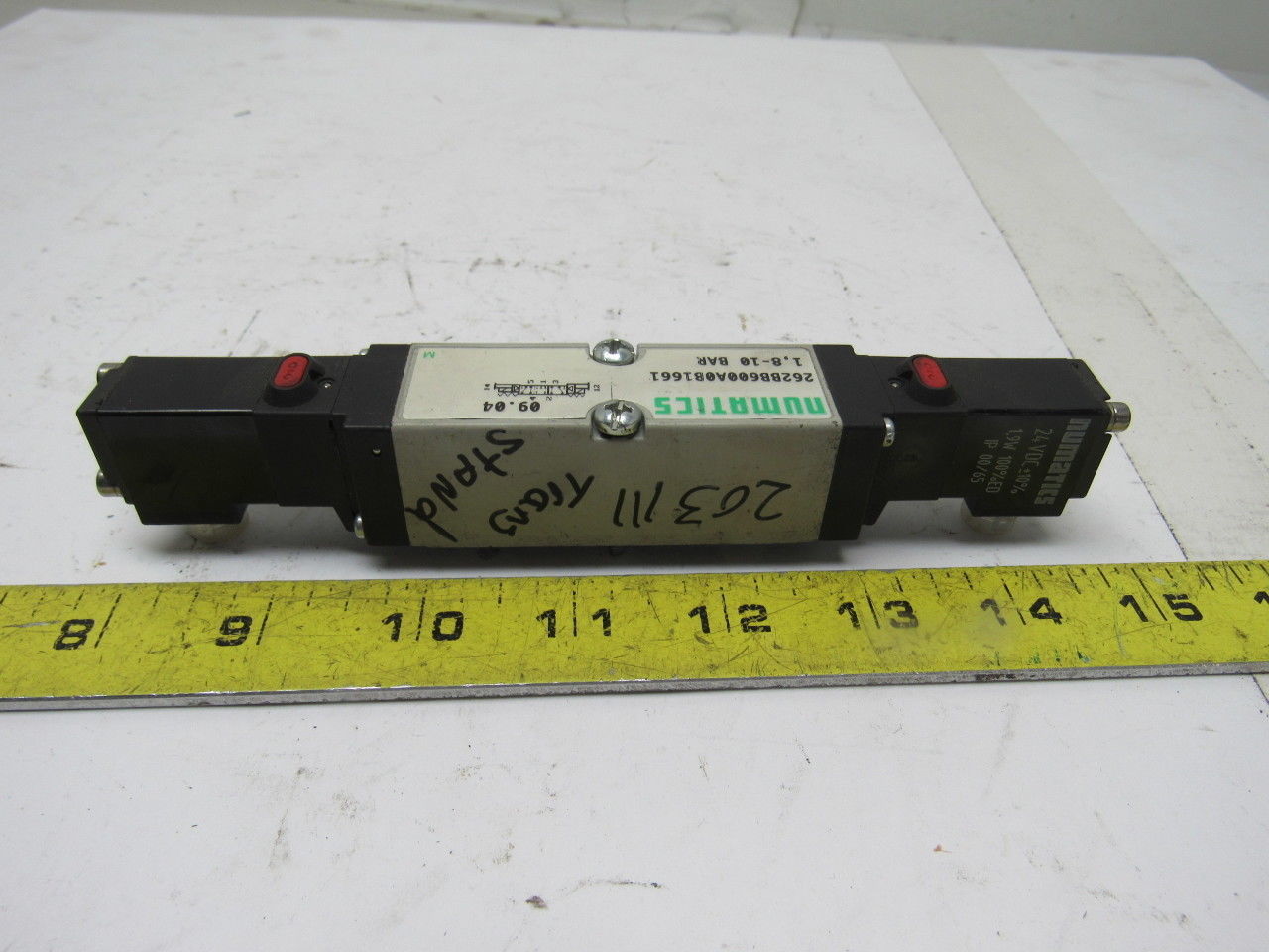 Numatics 262BB600A0B1661 Pneumatic Air Valve 24VDC