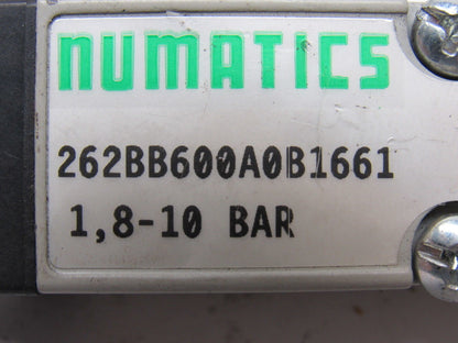 Numatics 262BB600A0B1661 Pneumatic Air Valve 24VDC