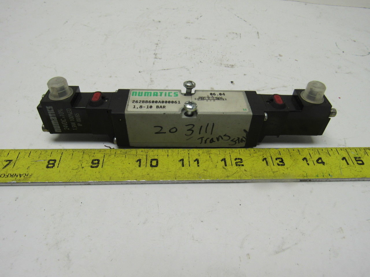 Numatics 262BB600A000061134393 Pneumatic Air Valve 24VDC