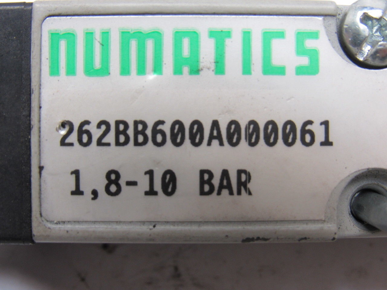 Numatics 262BB600A000061134393 Pneumatic Air Valve 24VDC