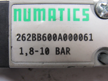 Numatics 262BB600A000061134393 Pneumatic Air Valve 24VDC