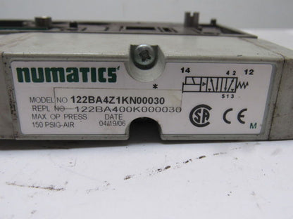 Numatics 122BA4Z1KN00030 Pneumatic Air Valve 110V