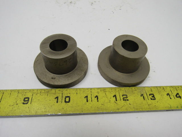 Reed 64 DP .649 24TPI 0.417 Circular Pitch Straight Knurl Tooling Die Set Of 2