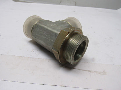Steel Flared Tube Fitting Tee Male JIC 24x24 x 1-7/8"-12 O-Ring Boss Male