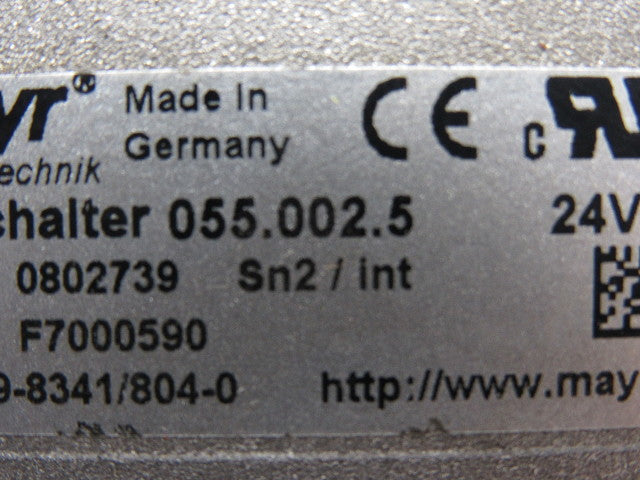 Mayr 055.002.5 Endschalter Limit Switch Clutch Sensor