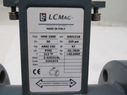 Liquid Controls HMS2500 2" Flange 150CL 225PSI MAG Meter Base