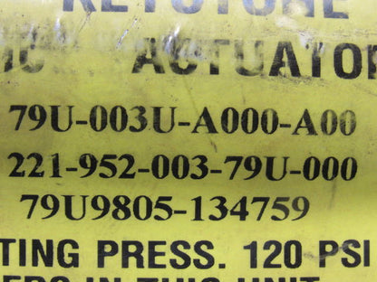 Keystone 79U-003U-A000-A00 Double Acting Pneumatic Valve Actuator
