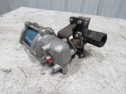 Jamesbury ST20C 1" Pneumatic Double Acting Valve Actuator 2.5" Bore 125PSI