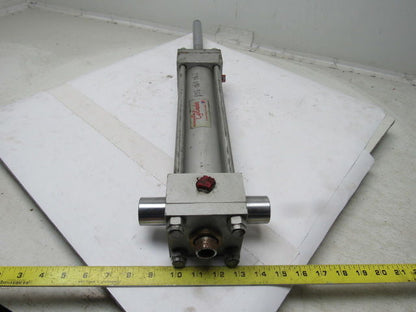 Milwaukee H71-D Pneumatic Air Cylinder 2.5" Bore 10" Stroke Double Rod