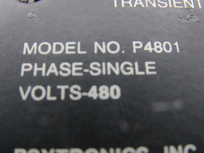 Psytronics P4801 Transient Voltage Surge Suppressor Single Phase 480V