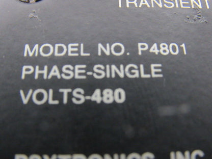 Psytronics P4801 Transient Voltage Surge Suppressor Single Phase 480V