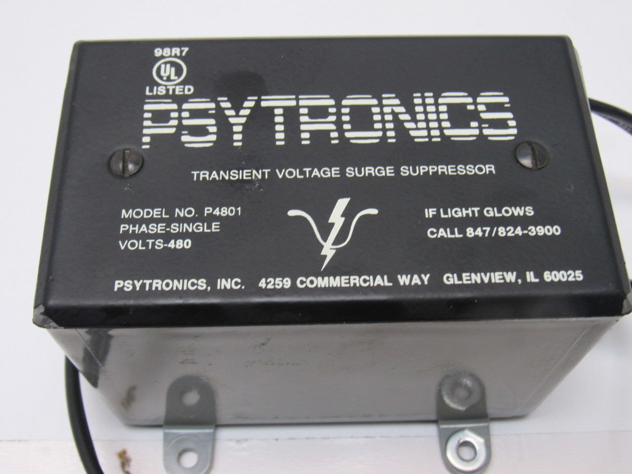 Psytronics P4801 Transient Voltage Surge Suppressor Single Phase 480V