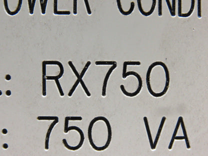 On Power Systems RX750 750Va Power Conditioner 1Ph 480V Primary-120V Sec. 60 Hz