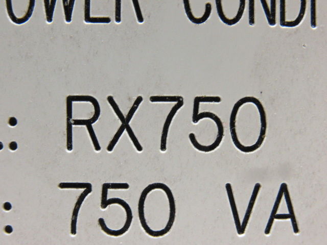 On Power Systems RX750 750Va Power Conditioner 1Ph 480V Primary-120V Sec. 60 Hz