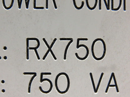 On Power Systems RX750 750Va Power Conditioner 1Ph 480V Primary-120V Sec. 60 Hz