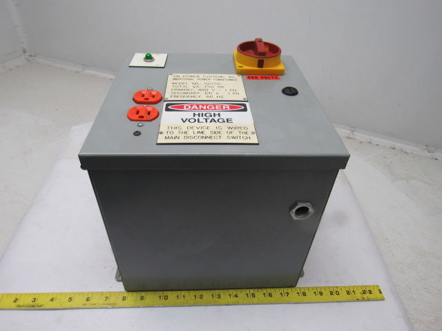 On Power Systems RX750 750Va Power Conditioner 1Ph 480V Primary-120V Sec. 60 Hz