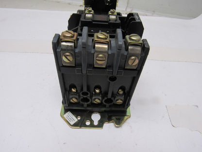Allen Bradley 509-BOD-A1F NEMA 1 Contactor 600V MAX 110V Coil 3.7-12A Trip Range