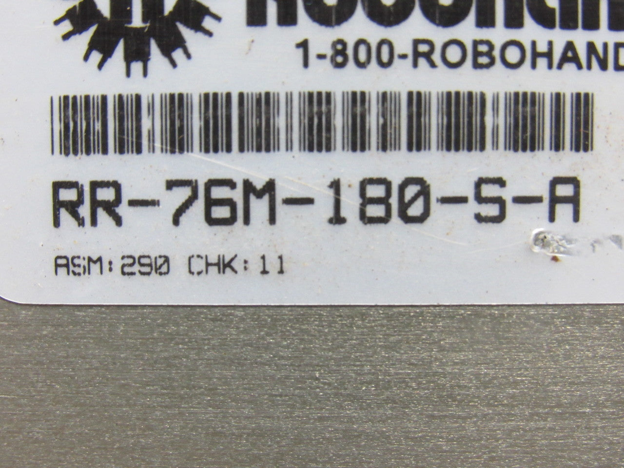 Robohand RR-76M-180-S-A Pneumatic Rotary Actuator 180 Deg Mid Stop