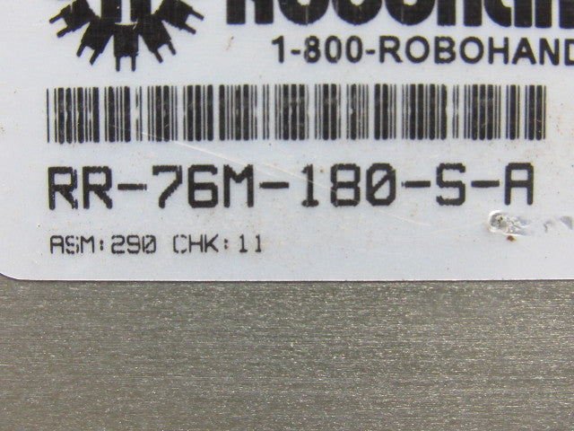 Robohand RR-76M-180-S-A Pneumatic Rotary Actuator 180 Deg Mid Stop