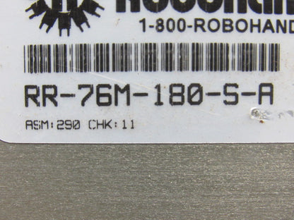 Robohand RR-76M-180-S-A Pneumatic Rotary Actuator 180 Deg Mid Stop