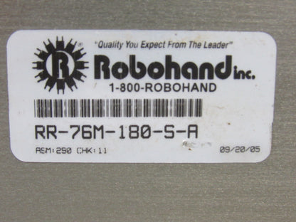 Robohand RR-76M-180-S-A Pneumatic Rotary Actuator 180 Deg Mid Stop