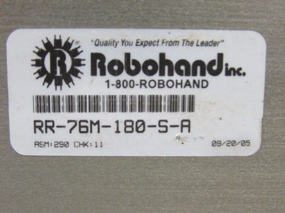 Robohand RR-76M-180-S-A Pneumatic Rotary Actuator 180 Deg Mid Stop