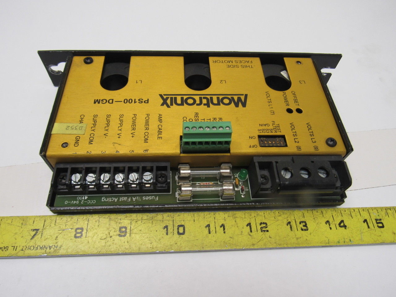 Montronix PS100-DGM PH-3A 460V 30A - 0-10V Power Supply Module