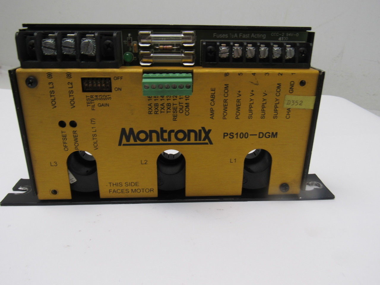 Montronix PS100-DGM PH-3A 460V 30A - 0-10V Power Supply Module