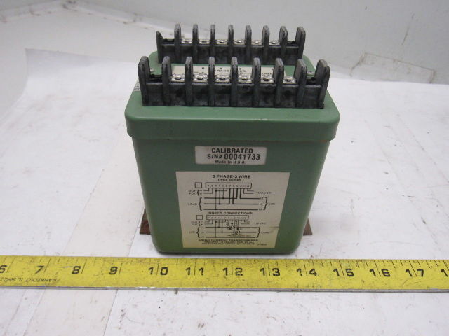 Ohio Semitronics PC5-114D 3PH 3 Wire AC Watt Transducer 600V 20A  0-±10V