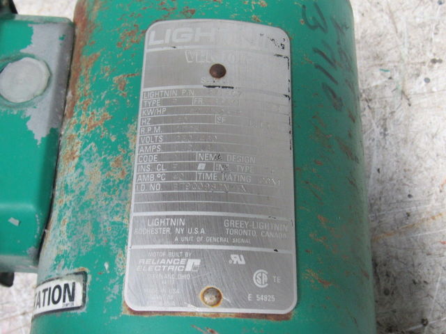 Lightnin 21607 V5Q18 Vektor .25Hp .18kW 1725RPM 230/460V Mixer Parts/Repair