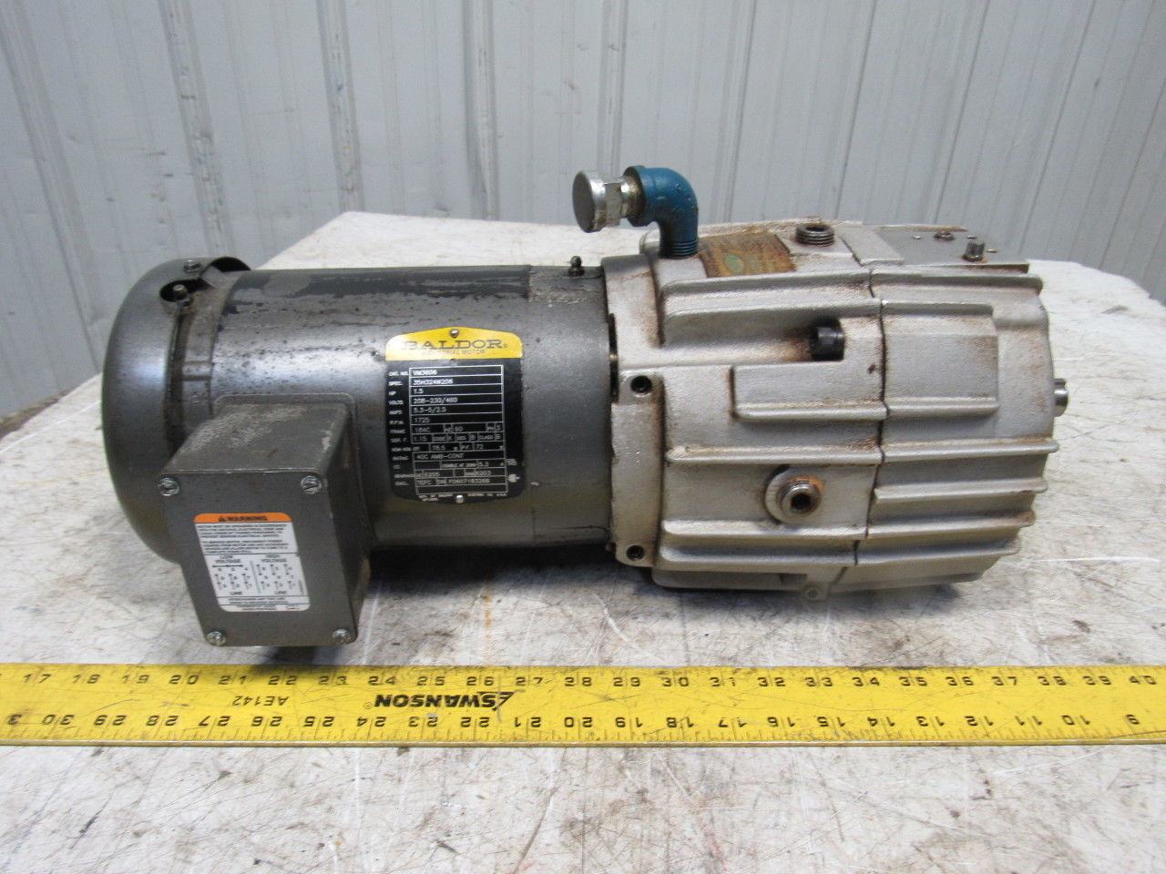 Force Control  15-3A3-U101-T Posidyne 1.5 Clutch Brake 7/8" Shaft W/1.5HP Motor