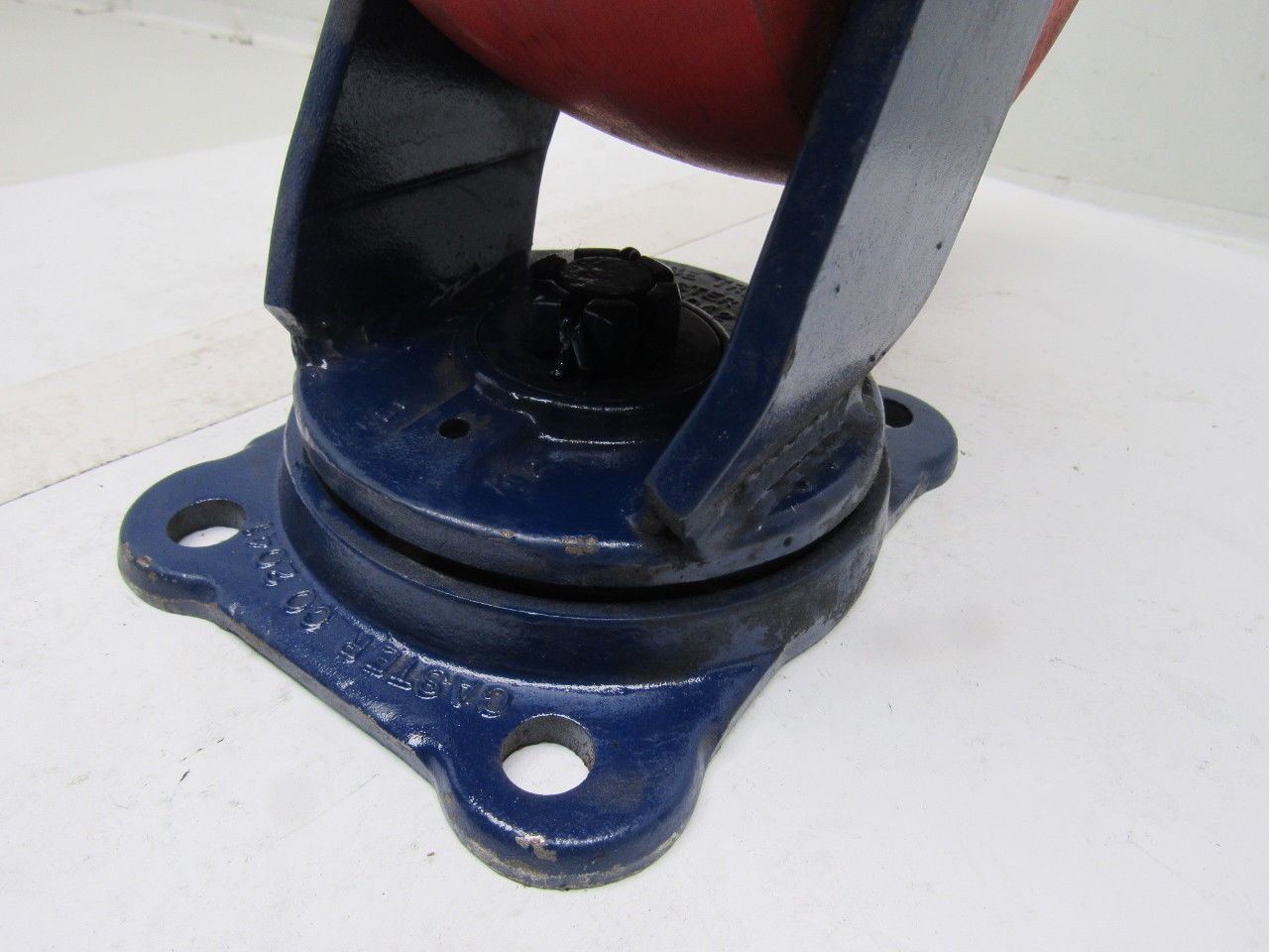 Rose Truck & Caster 2042 2041 10" x3" Cast Iron Crowned Swivel Caster 5x6" Plate