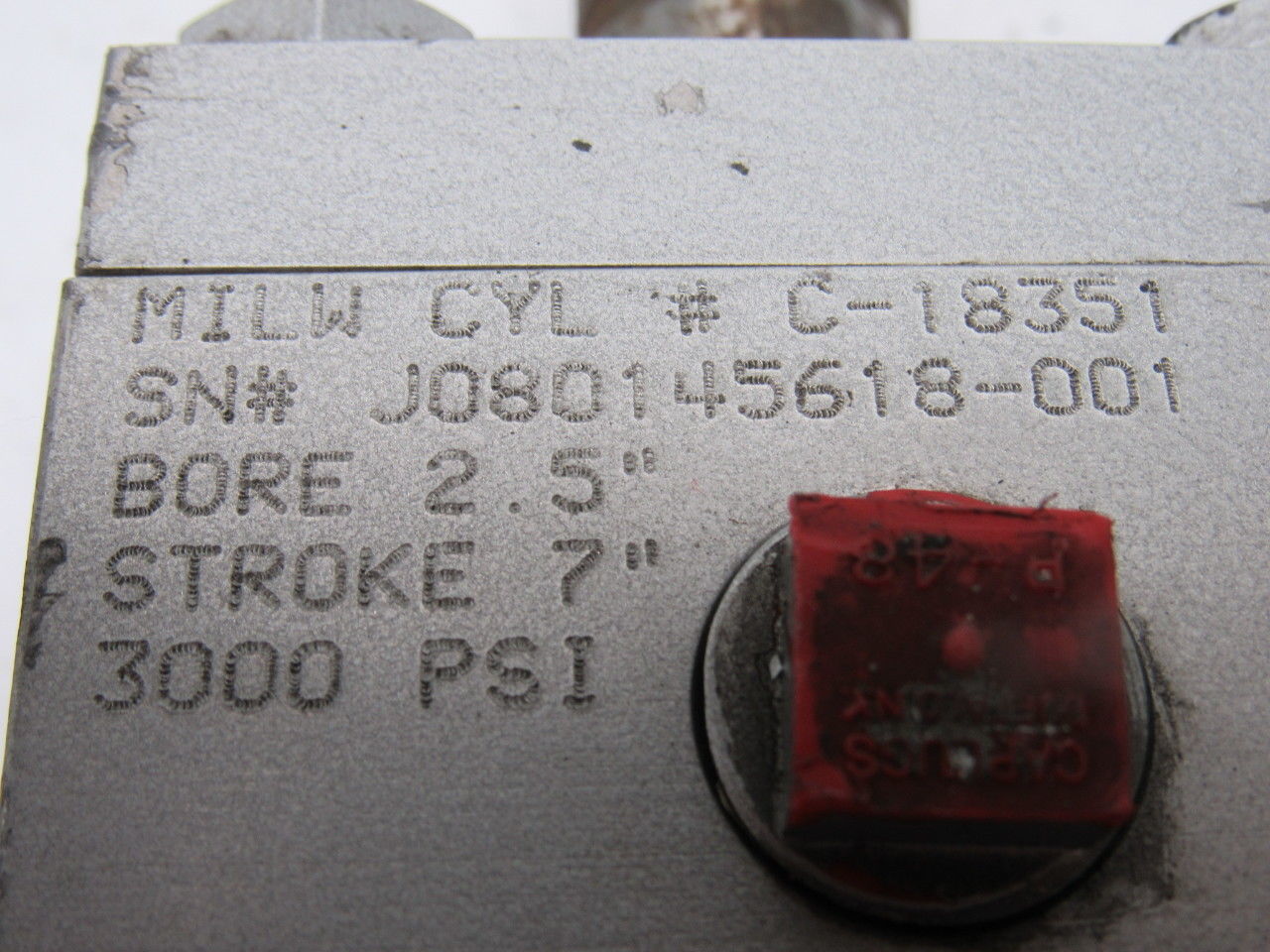 Milwaukee C-18351 2-1/2" Bore 7" Stroke 1-3/8" Rod Trunnion Hydraulic Cylinder