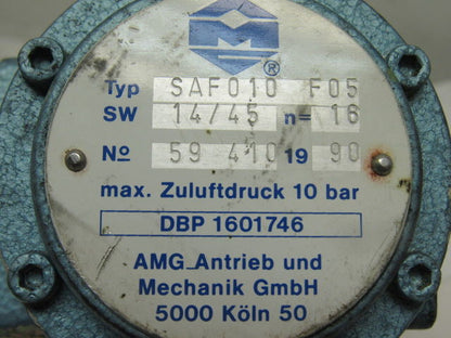 AMG SAF010 F05 Pneumatic Actuator Double Acting 3/4" NPT