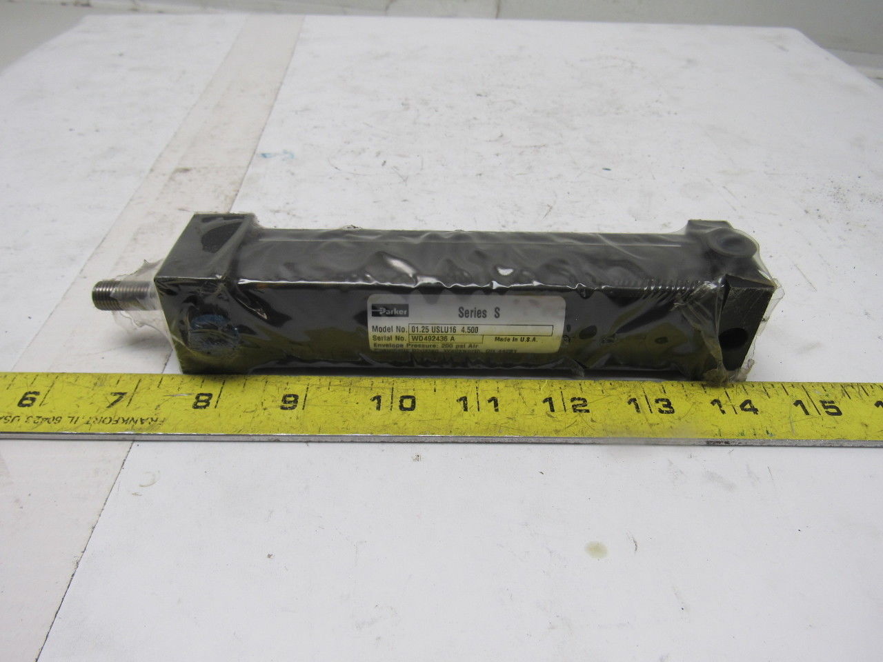 Parker 01.25 USLU16 4.500 Pneumatic Air Cylinder Bore 1-1/4" Stroke 4-1/2"