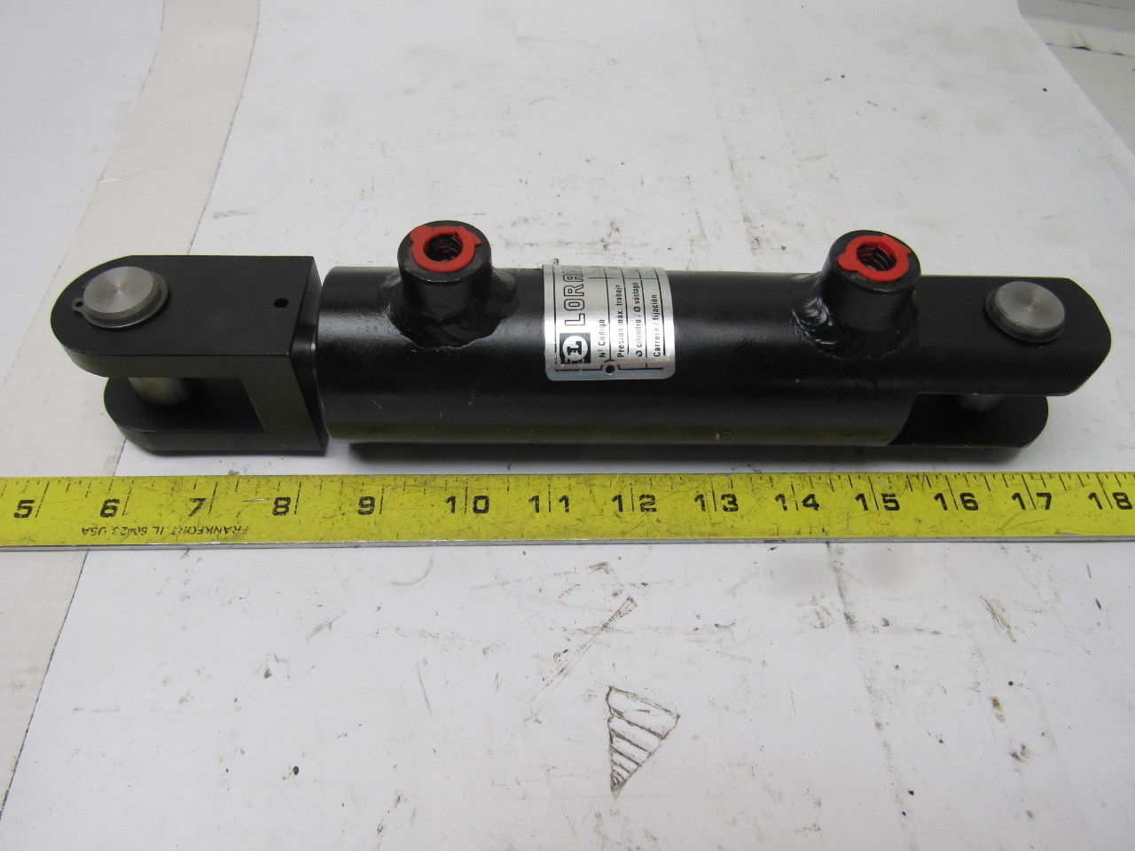 Loramendi 202.601 Hydraulic Cylinder 40mm Bore 90mm Stroke Clevis Ends 160 Bar