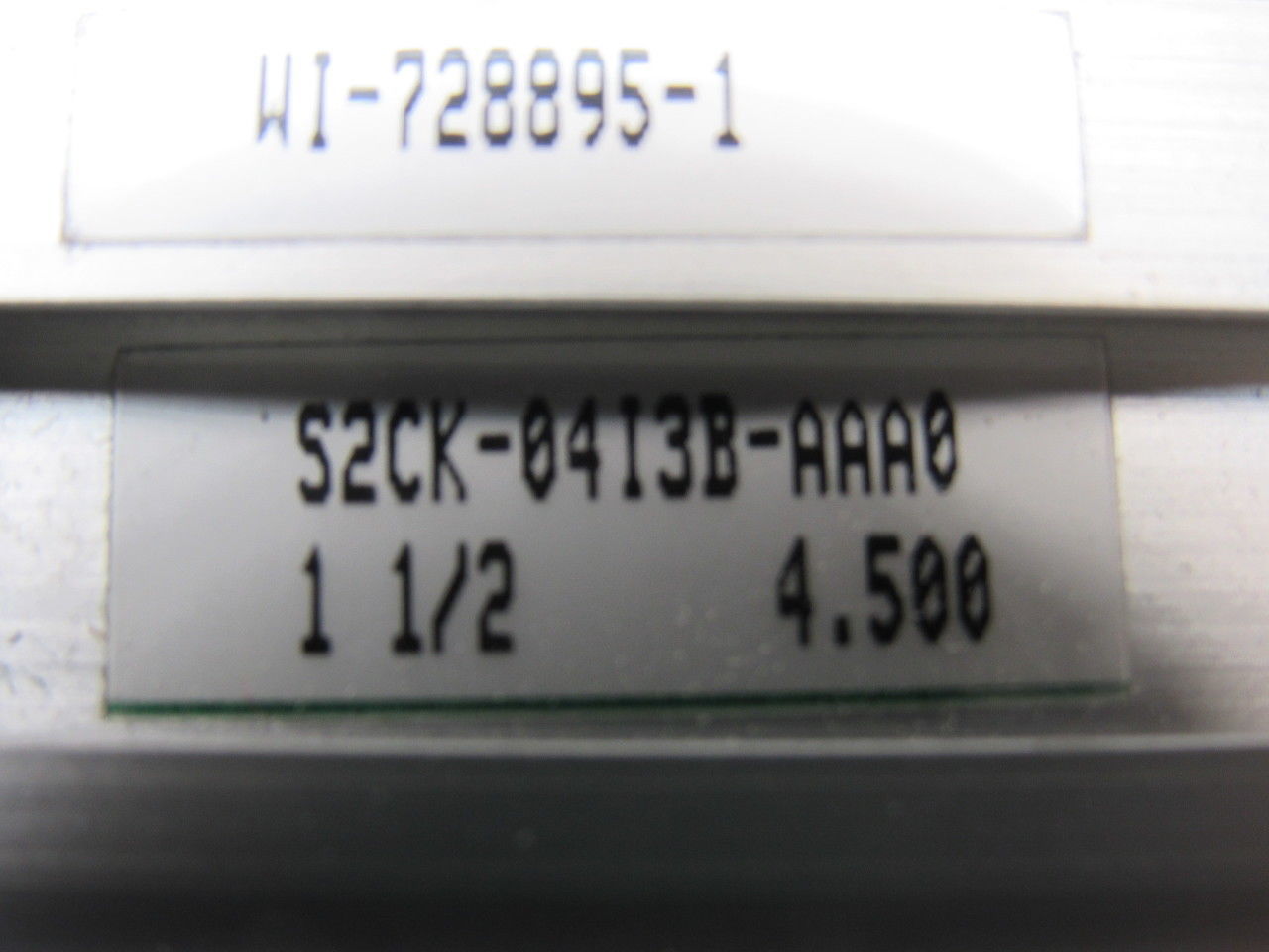 Numatics S2CK-0413B-AAA0 1-1/2" Bore 4-1/2" Stroke 5/8" Rod  Air Cylinder