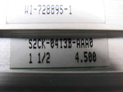 Numatics S2CK-0413B-AAA0 1-1/2" Bore 4-1/2" Stroke 5/8" Rod  Air Cylinder