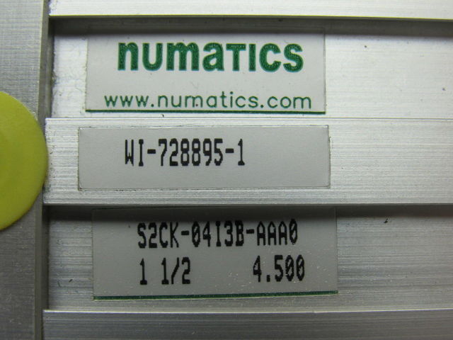 Numatics S2CK-0413B-AAA0 1-1/2" Bore 4-1/2" Stroke 5/8" Rod  Air Cylinder